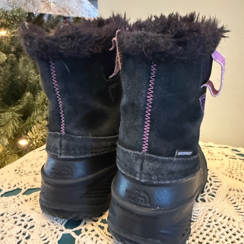 The North Face Kids' Black and Pink Winter Boots - Picture 2 of 7